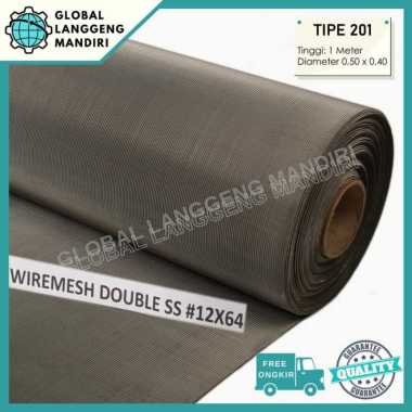 WIRE MESH DOUBLE 12X64 201/304 1MX1M/ WIRE SCREEN DOUBLE JAPAN QUALITY 201
