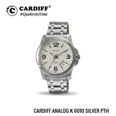 Cardiff Analog K 6010 Jam Tangan Kasual Pria SIlver