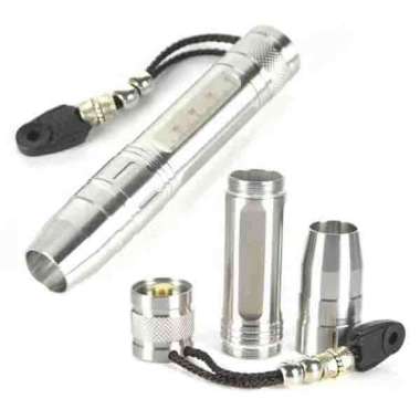 SENTER PEN LED UV XPE R5 + GANTUNGAN KUNCI BORUIT JY-36/YHX-0216 /SENTER PEN/ SENTER PROMO Grey