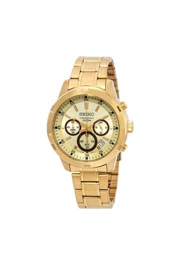 Jual Jam Tangan Pria Seiko Chronograph Gold Branded \u0026 100% Original - Harga  Promo Juni 2022 | Blibli