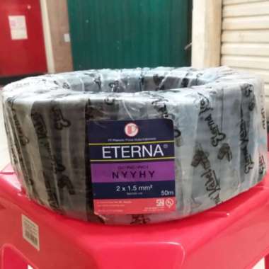 Kabel ETERNA NYYHY Hitam Serabut 2X1.5 @50Meter