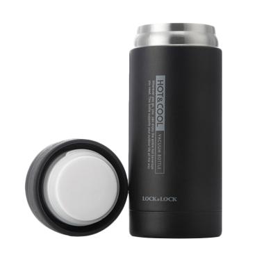 Lock & Lock Hot and Cool Mini Mug Tumbler - Black [200 mL] Hitam