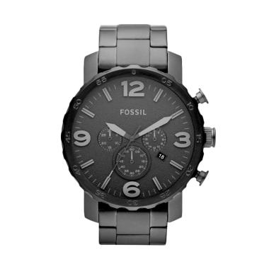 FOSSIL Nate JR1401 Chronograph Jam Tangan Pria - Black Black