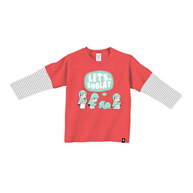 Afrakids AF128 Lets Sholat Kaos Anak Muslim - Orange
