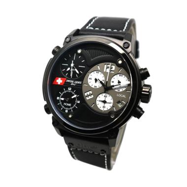 Swiss Army SA 4068 Jam Tangan Pria - Black White Black