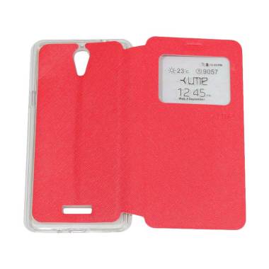 UME Flipshell Flip Cover Casing for Coolpad Sky 3 / E502 - Red