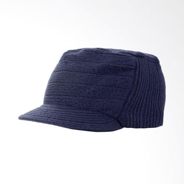 Elfs Shop Motif Rajut Topi Kupluk - Biru Dongker