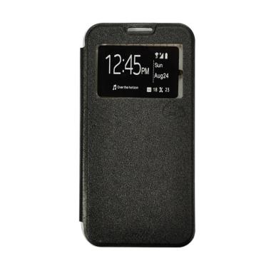 Smile Flip Cover Casing for Oppo Mirror 3 R3001 - Hitam