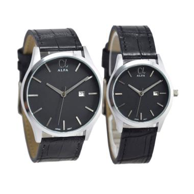 Alfa D45H17055010CHTMSH Couple Edition Jam Tangan Pasangan - Black