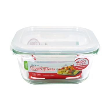Lock & Lock Glass square Airtight Bowl Oven [500 mL]