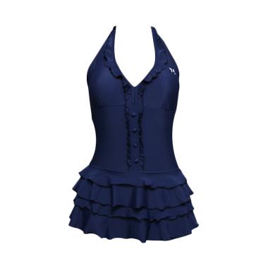 Lasona SWJ-3115-L4 Baju Renang Rok Wanita - Biru Dongker