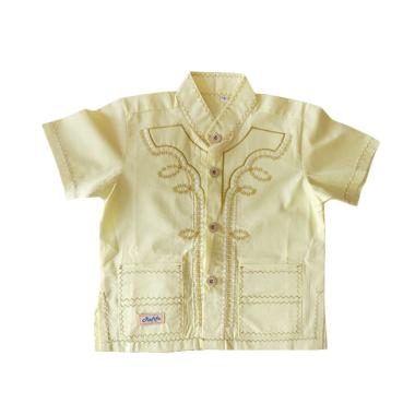 Rafifa Koko Pendek Model B Baju Koko Anak - Kuning