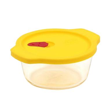 Lock & Lock Oven Egg Glass Steamer Cap - Yellow [460 mL]