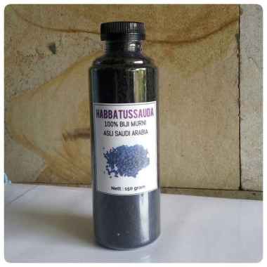 Biji Habbatussauda Murni Asli Saudi Arabia 150 Gram Kemasan Botol