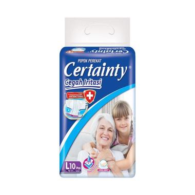 Promo Harga Certainty Adult Diapers L10 10 pcs - Blibli