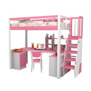 Funkids Candiss 01-100 TS WT-C Tempat Tidur Anak - Pink