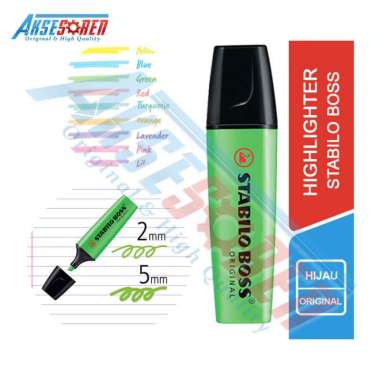 Stabilo Boss Highlighter Penanda Warna [Original] / Spidol Marker Green