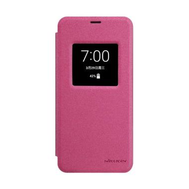 Nillkin Flip Sparkle Leather Casing for LG G6/ LG G6+/LG G6 Plus - Pink Pink