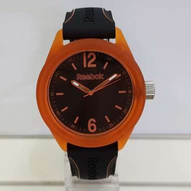 Reebok RF-SPD-G2 Jam Tangan Unisex Rubber Strap Original Black Oranye