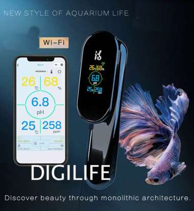 Aquarium 4in1 Tester PH TDS Temperature WIFI Monitor Meter Humidity Tester Akuarium Online Suhu Air 