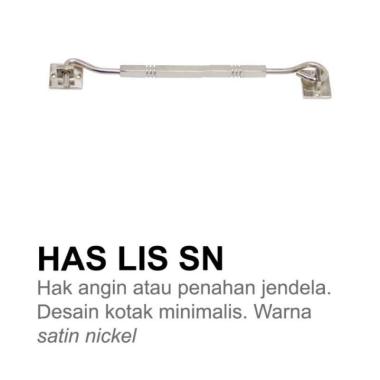 EVOMAB - MACC-HASLIS-8-SN - Window Hook (Stainless Steel, 8Inch, Kotak Garis)