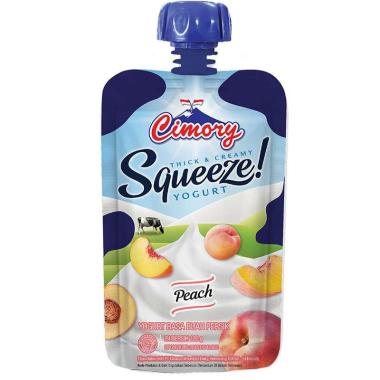 Cimory Squeeze Yoghurt Peach 120gr
