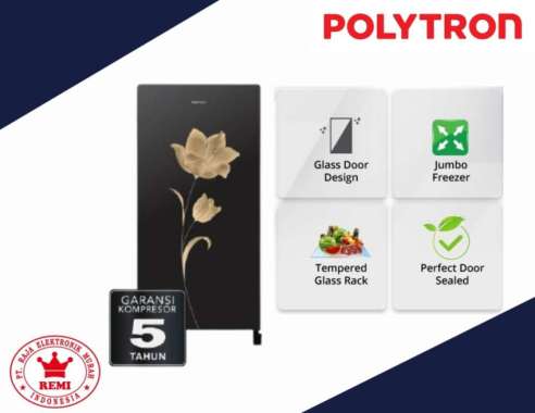 POLYTRON PRA 18MNX KULKAS 1 PINTU 180 LITER