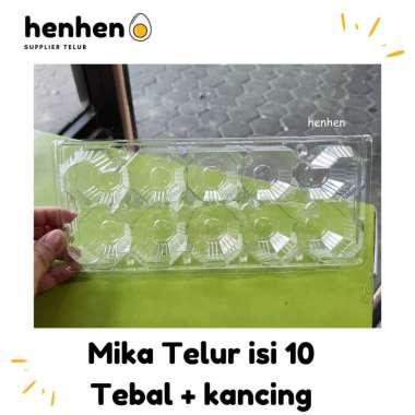 MIKA TELUR ISI 10 MIKA TEBAL ADA KANCING READY STOCK PER 10 PCS