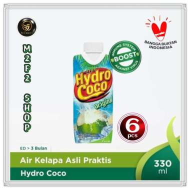 Minuman Air Kelapa Hydro Coco Original - 330 ml (Kemasan 6 Pcs)