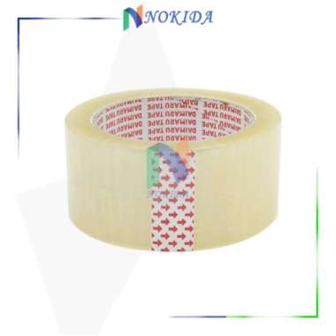 Nokida Lakban Bening Daimaru 48 MM x 100 Yard / Solatip Transparan Besar Original / Solasiban Jumbo