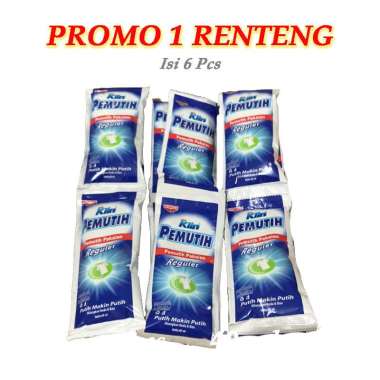 Pemutih Pakaian Soklin 40ml 1 Renteng - Cairan Disinfektan - Pemutih Baju Ampuh Bleach