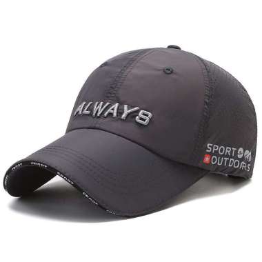 Baseball cap : ALWAYS - Topi baseball topi golf topi pria topi wanita One Size DARK GRAY