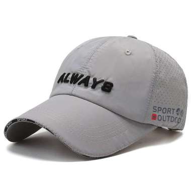 Baseball cap : ALWAYS - Topi baseball topi golf topi pria topi wanita One Size LIGHT GRAY