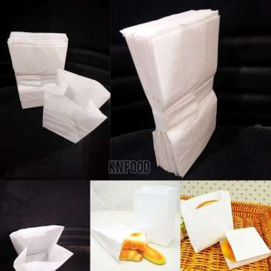 Kantong Putih Polos - Pepper Bag Polos 50 Pcs