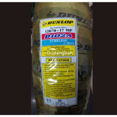 Ban luar D102 120 70 17 Dunlop Tubeless motor vixion ninja cbr moge Velg Ring 17 baru