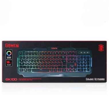 GAMEN GK100 Rainbow Backlight Gaming Keyboard Gaming LED RGB Light
