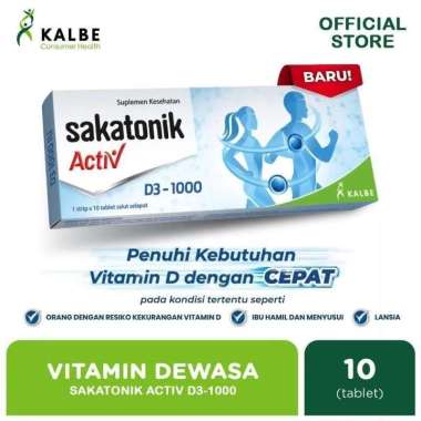Sakatonik Active Vitamin D3 1000 IU 10 Tablet