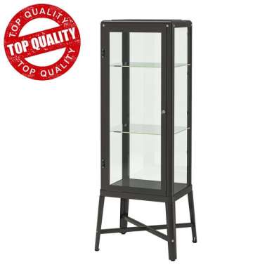 Lemari Pajangan hias 1 pintu kaca tempered - Premium - jabodetabek only
