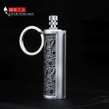 HONEST Waterproof Outdoor Kerosene Lighter - Korek Api Gesek Mancis - Silver