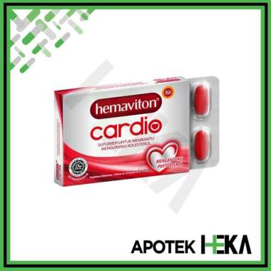 Hemaviton Cardio Isi 10 Kaplet Suplemen Membantu Mengurangi Kolesterol