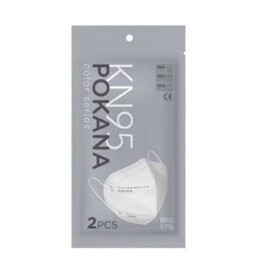 POKANA MASK ADLT KN 95 CLR 2 PCS