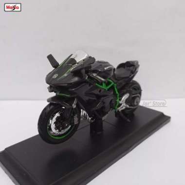 Maisto 1:18 ORI Miniatur Motor Kawasaki Ninja H2 R Diecast motor sport Diecast