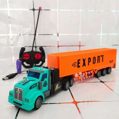 Mainan Anak RC Truk Kontainer Muatan Barang Remote Control