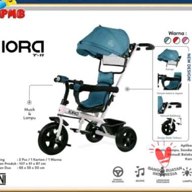Stroller Sepeda Anak Roda Tiga PMB IORA T11 Tricycle T-11 T 11 Canopy