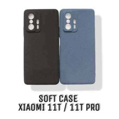 Case Xiaomi 11T PRO / Xiaomi 11T Soft Case Sandstone Anti Fingerprint Casing Handphone Xiaomi 11T Blue