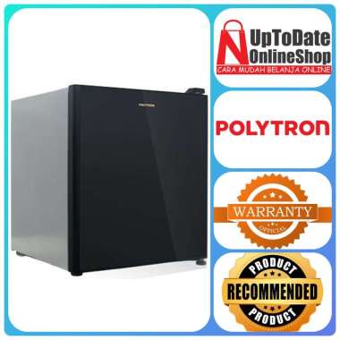 KULKAS PORTABLE MINI BAR POLYTRON PRH-51 TEMPERED GLASS DOOR SUPER COOLING LOW WATT