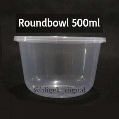 Thinwall Round Bowl 500 ml Mangkok plastik Cup plastik Victory 25 Pcs