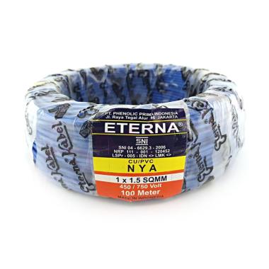Eterna NYA Kabel Listrik - Biru [1 x 1.5/ 100 m]