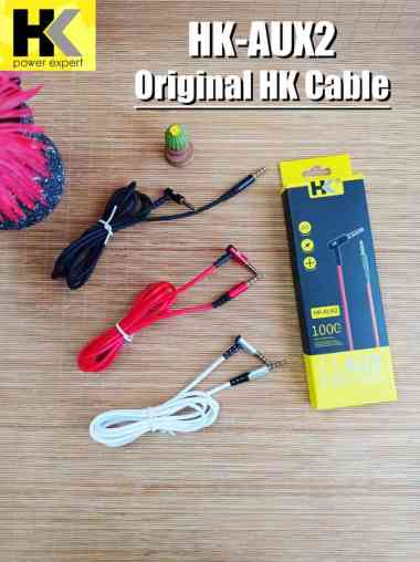 HK Kabel AUX Type HK-AUX 2 Kabel AUX Original 1M Aux Cable 3.5MM Hitam