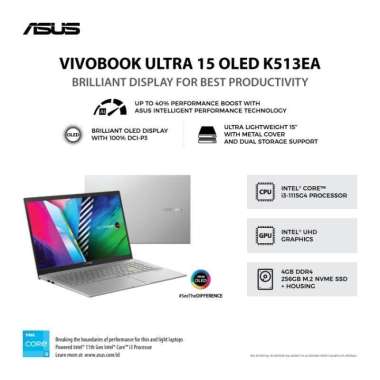 ASUS VivoBook M513UA-OLED751 | OLED752 | OLED753 [AMD Ryzen 7-5700U / 8GB / 512GB SSD / OLED / WIN10